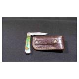 Folding Pocket Knife With Sheath