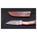 Drop Point Knife With Sheath