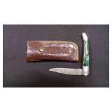 Folding Pocket Knife With Sheath