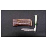 Folding Pocket Knife With Sheath