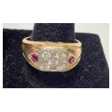 14K Diamond Men
