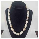 Cultured Baroque Pearls 18" knotted between