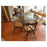 KITCHEN TABLE W/ 4 MATCHING CHAIRS