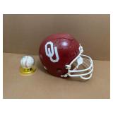 OU SIGNED FOOTBALL HELMET - STOOPS