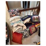 PILLOWS, BLANKETS, BED SPREAD