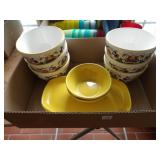 2 - YELLOW FRANKOMA BOWLS, MORE