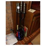 FIREPLACE TOOLS, LIGHTERS, BOOKS
