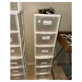 2 -  3-DRAWER SETS, PLASTIC, STACKABLE