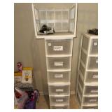 2 -  3-DRAWER SETS, PLASTIC, STACKABLE