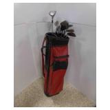 Vintage Penney Foremost Black & Red Golf Bag