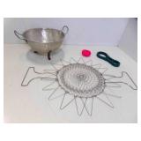 Vintage Alumimun Colander Punched Star Pattern