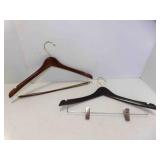 2 Vintage wood Suit Hangers