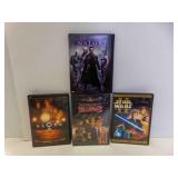 4 DVD Movies - Star Wars Attack of the Clones