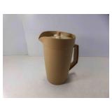 Vintage Tupperware 2 Quart Tan Colored Pitcher