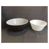 Vintage Pyrex Terra 404 Mixing Bowl - Matte Brown