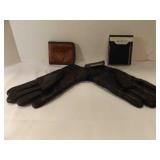 Vintage Hand-Tooled Leather Bifold Wallet - Brand