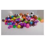 Large Lot of Assorted Plastic Easter Eggs - Pastel