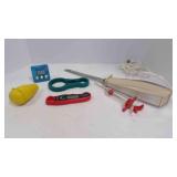 6 Kitchen Tools; 1 Food Baster, 1 Kitchen Timer,