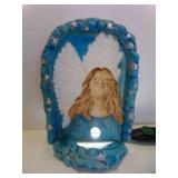 Vintage Ceramic Freestanding 2 Piece Angel Light