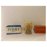 3 Vintage Soaps - Large Ivory Soap Bar