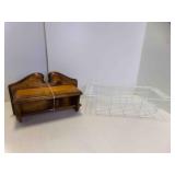 White Wire Storage Basket Organize Freezer or