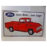 16" X 10" Vintage Ford Metal Sign