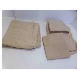Tan FULL Size Sheet Set - Fitted - Top - 2 Pillow