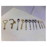 2 Gold Tone Handles for Serving Dishes SEE PICS