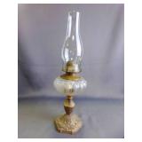 Antique No. 2 Queen Anne Oil Lamp Pressed Glass