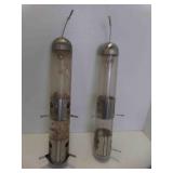 2 Tube Cylinder Bird Feeders