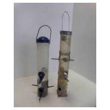 2 Tube Cylinder Bird Feeders
