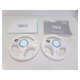 2 Nintendo Wii Racing Wheel-Shaped Shell w/