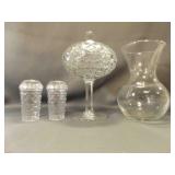 Vintage Fostoria American Clear Glass Covered