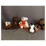 5 Collectable Plush Animals - Coca-Cola Bear