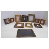 11 Frames; 10 wood, 1 Glass; Sizes: Wallet 3x4
