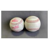 Vintage Worth Softballs Featuring Red Stitching