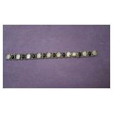 Vintage Mexican Sterling Silver & Black Cabochon