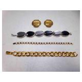 Napier Gold Tone Chain Bracelet - 2 Costume