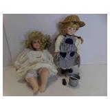 2 Porcelain Dolls