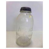 Vintage ATLAS Strong Shoulder Mason Embossed Jar