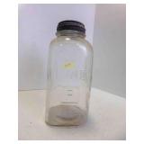 Vintage Pine Mason Jar Porcelain Lined Zinc Lid