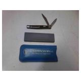 Vintage Imperial Striped Celluloid Folding Knife