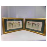 2 Artist Prints Watercolor Corkscrews Numbered