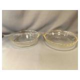 Vintage Pyrex Clear Glass #229 Pie Dish With