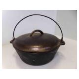 Vintage Cast Iron Cowboy Campfire Dutch Oven w/Lid