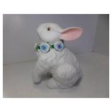 1 Vintage White Ceramic Easter Bunny Figurine -