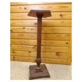 Antique wood Pedestal Stand - Plant Stand