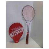 Vintage Wilson T3000 Tennis Racket w/Original Red