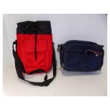 Navy Blue Purse Lots of Pockets & AARP Red Tote