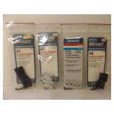 4 Sets of Weaver Top Mount Black Powder Bases
